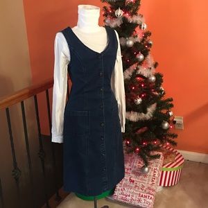 Dark Blue Jean Dress